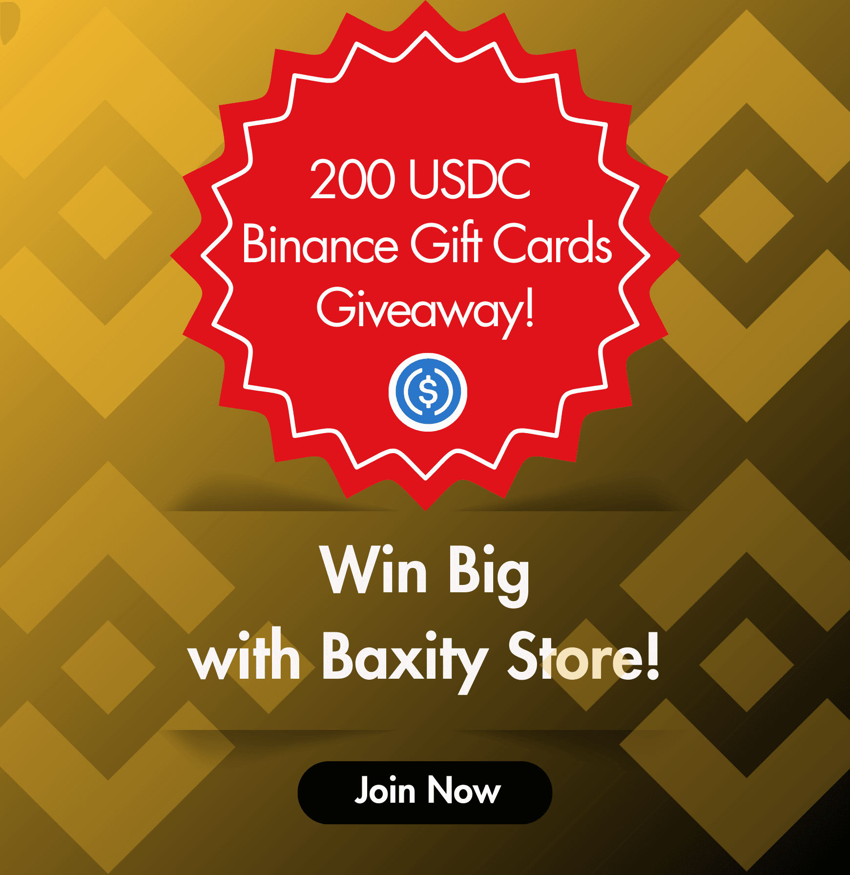 Win Big with Baxity Store's $200 Binance Gift Card Giveaway!