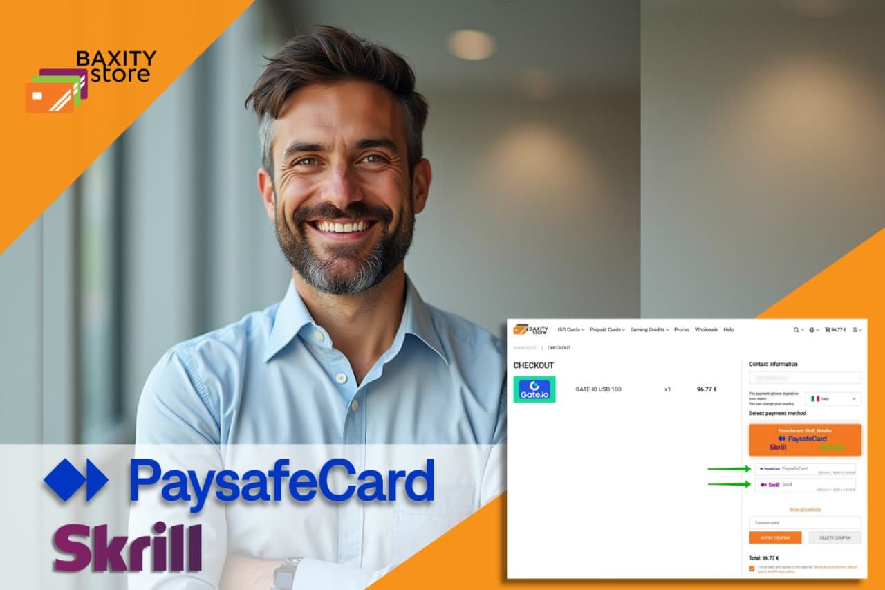 Skrill and Paysafecard Now Available on Baxity