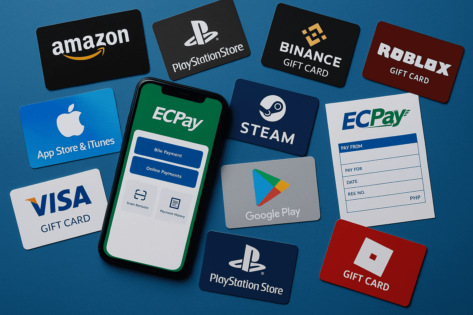 Buy gift cards with ECPay