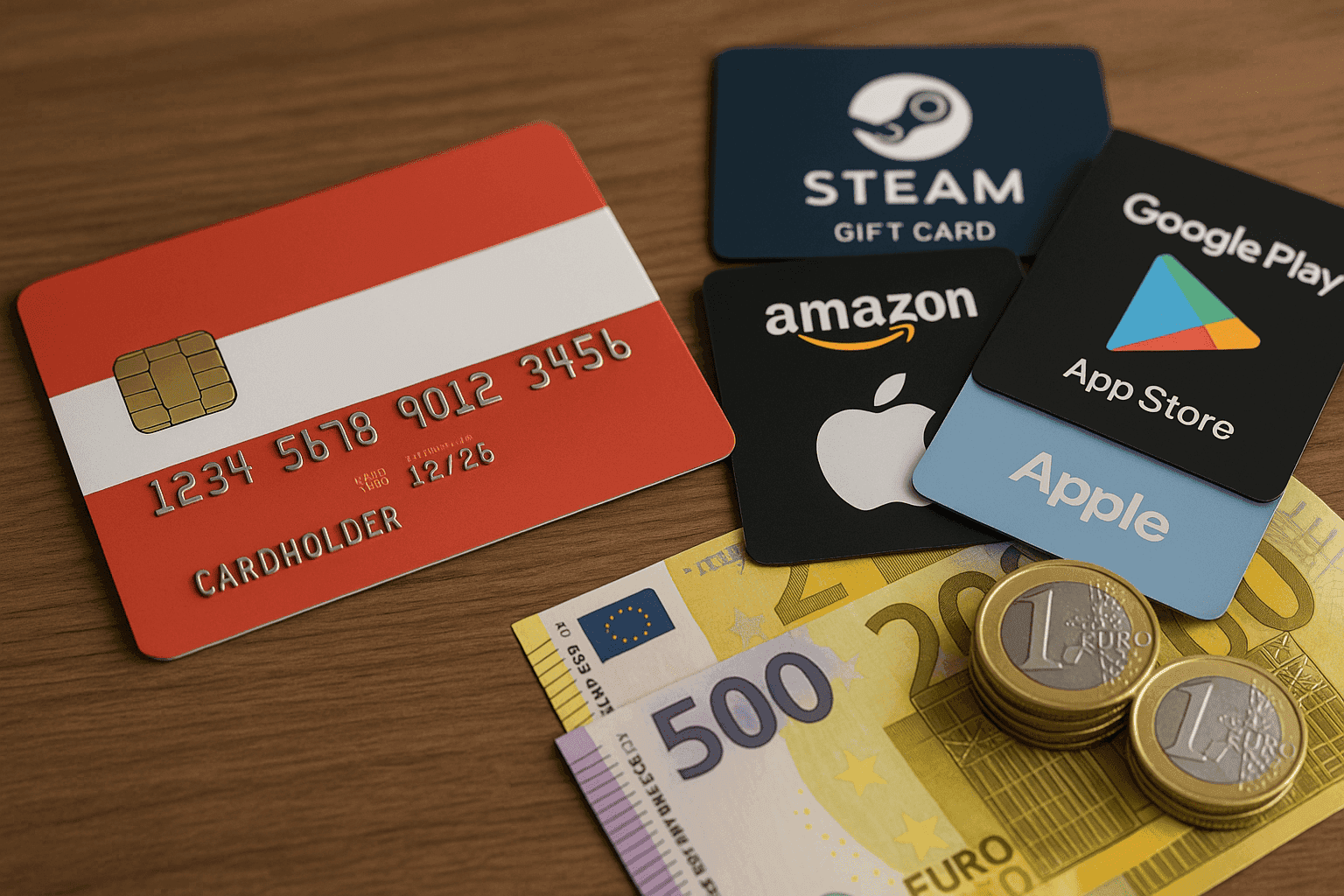 Buy Gift Cards with Bank in Austria