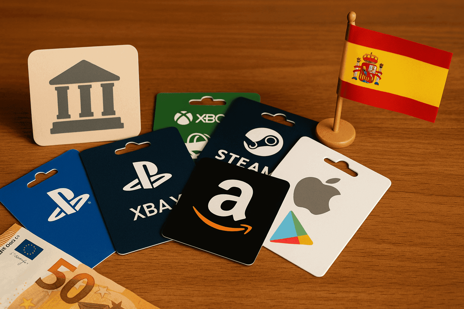 Buy Gift Cards with Bank in Spain