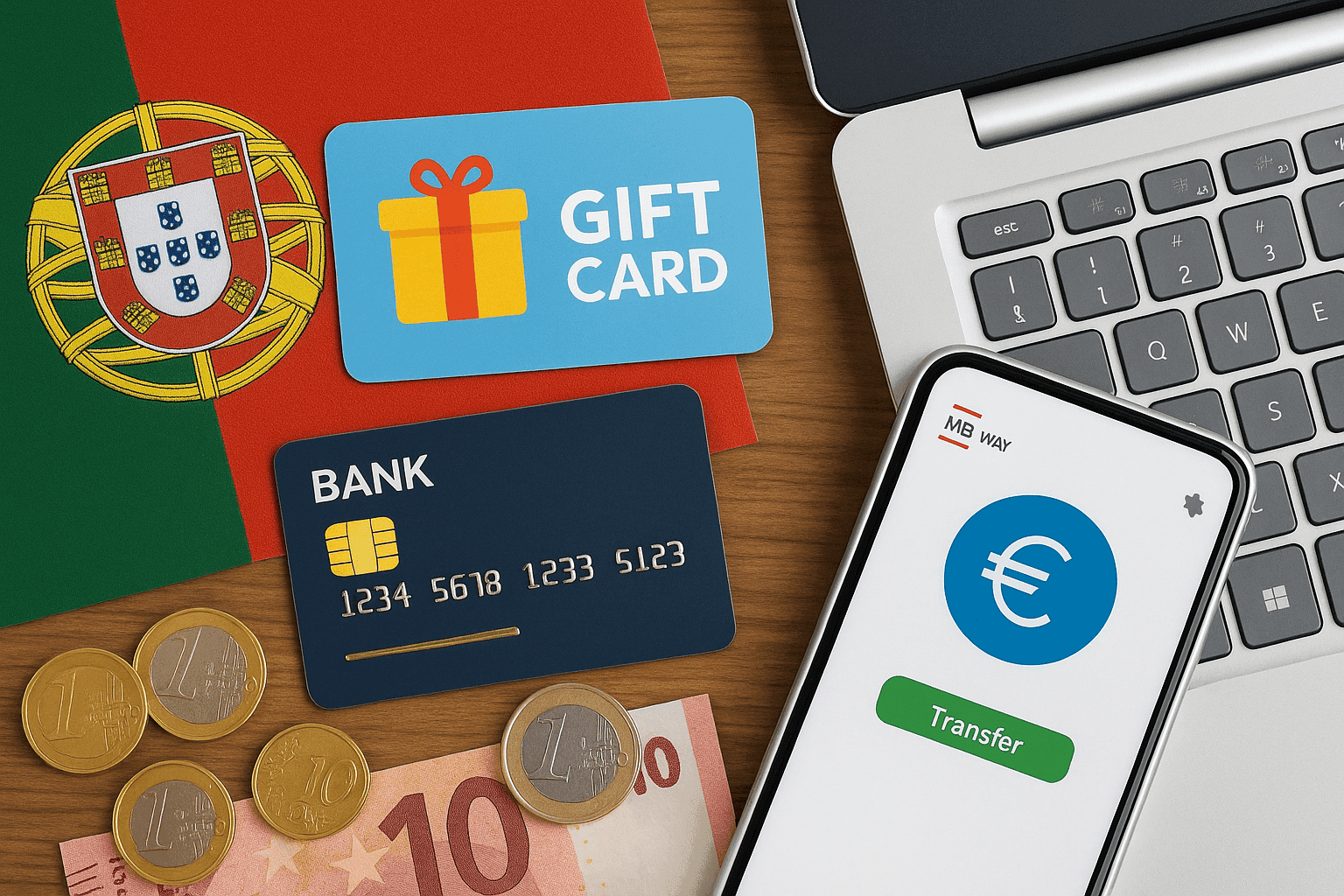 Buy Gift Cards with Bank in Portugal