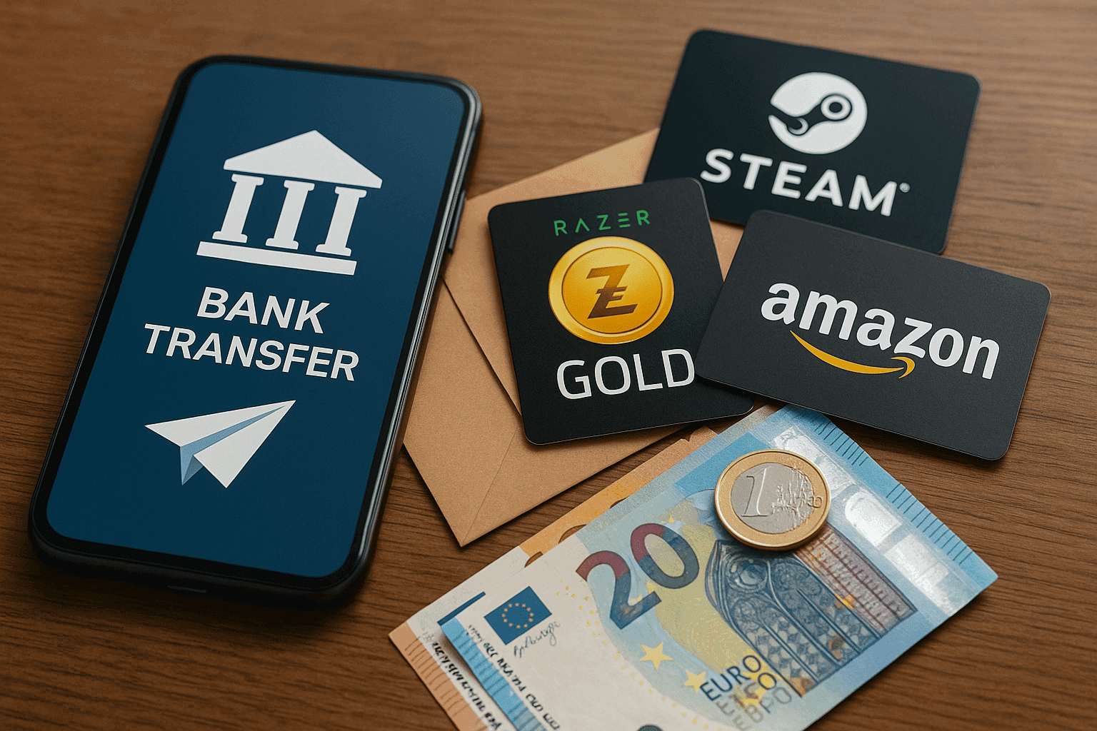 Buy Gift Cards with Bank Transfer