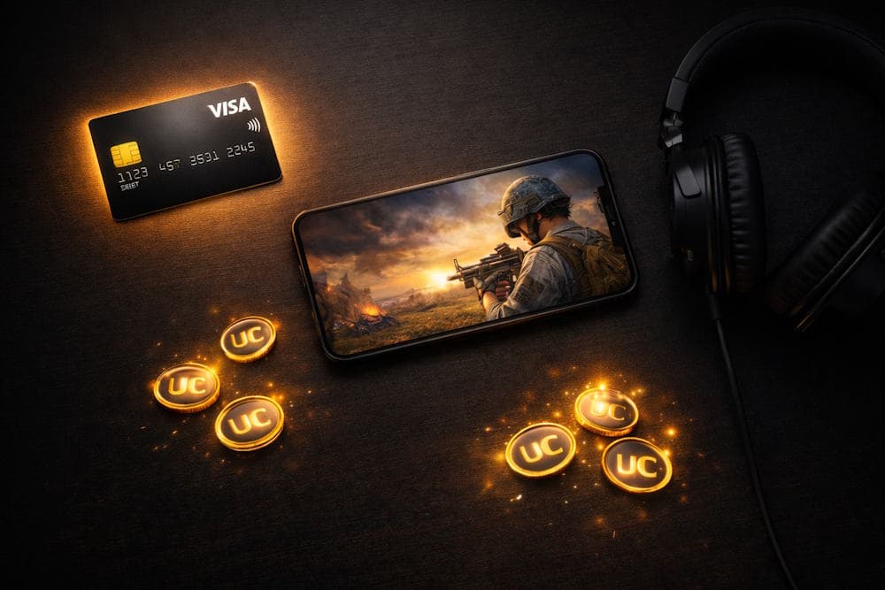 Buy PUBG Mobile UC with Visa Card