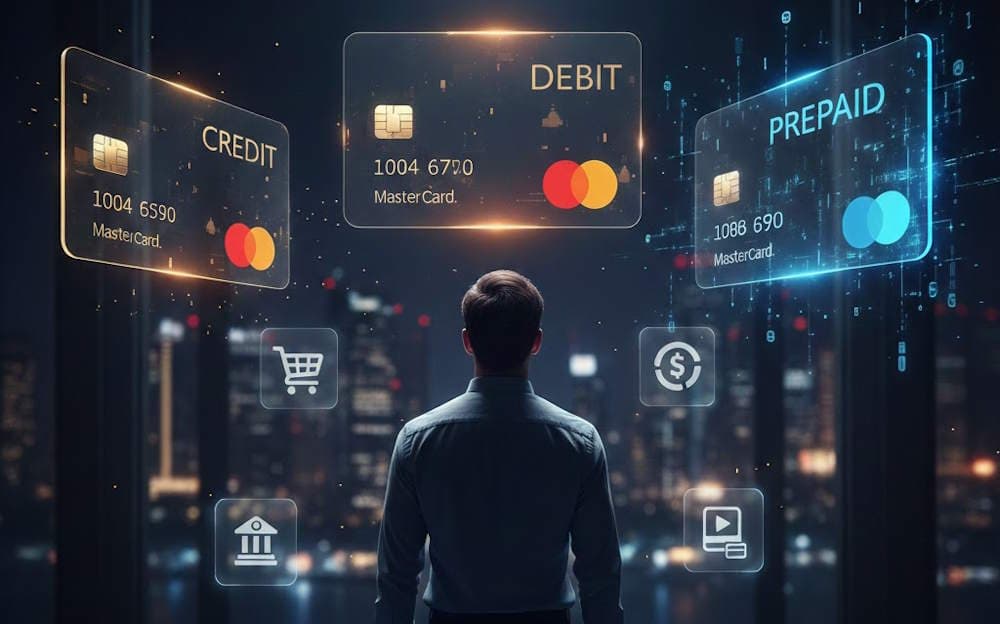 Types of Mastercard cards: Credit, Debit & Prepaid