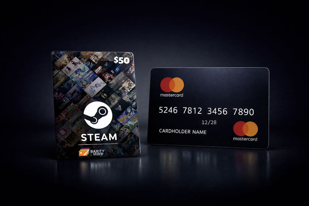 Buy Steam Wallet credits with Mastercard