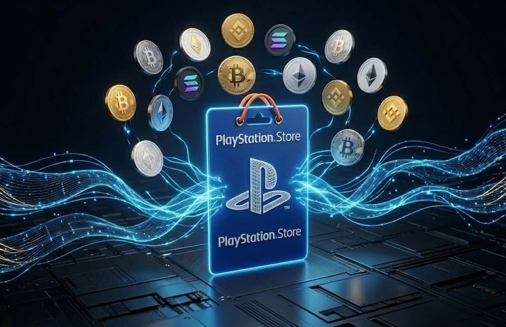 Get PlayStation Store credits with Crypto