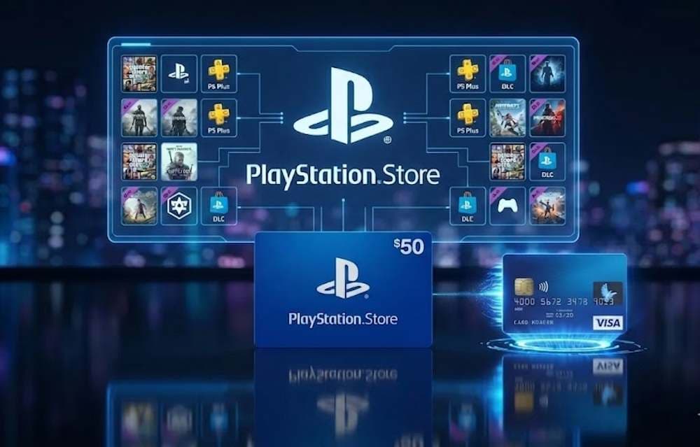 Get PlayStation Store credits with Visa Card