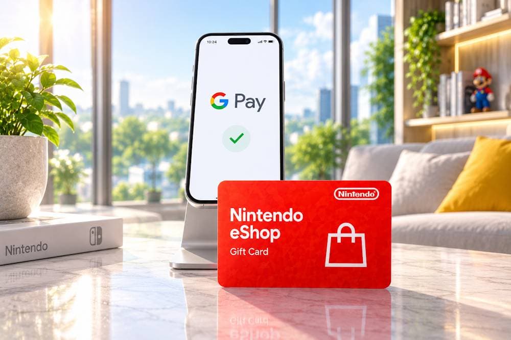 Buy Nintendo eShop cards with Google Pay