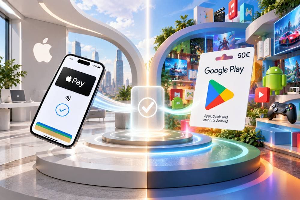 Buy Google Play Gift Card with Apple Pay