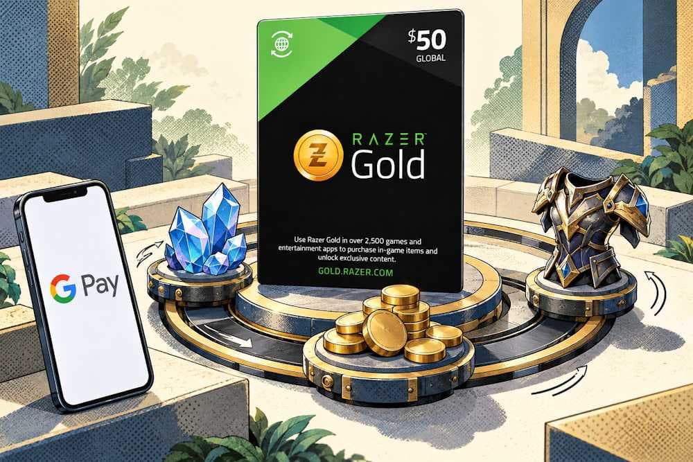 Buy Razer Gold with Google Pay