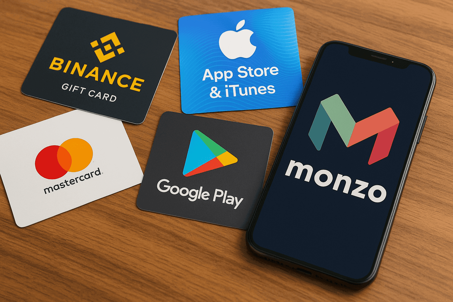 Buy Gift Cards with Pay by Monzo