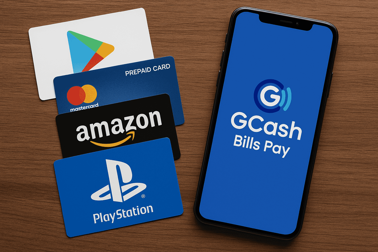 Buy Gift Cards with GCash Bills Pay
