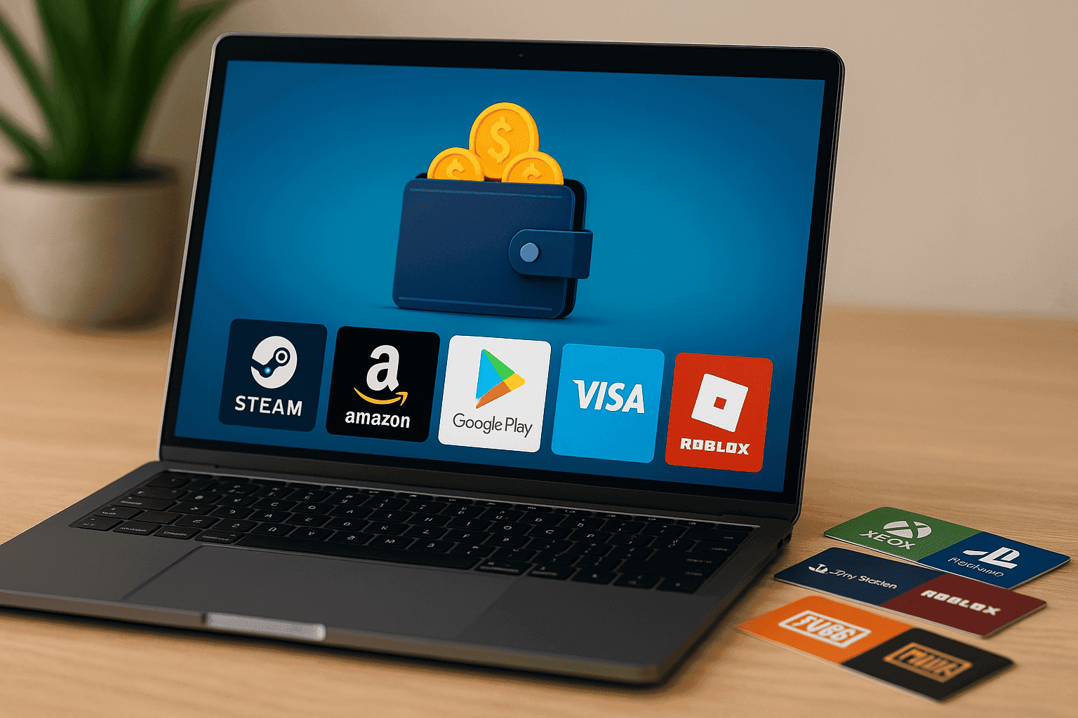 Buy gift cards with eWallet