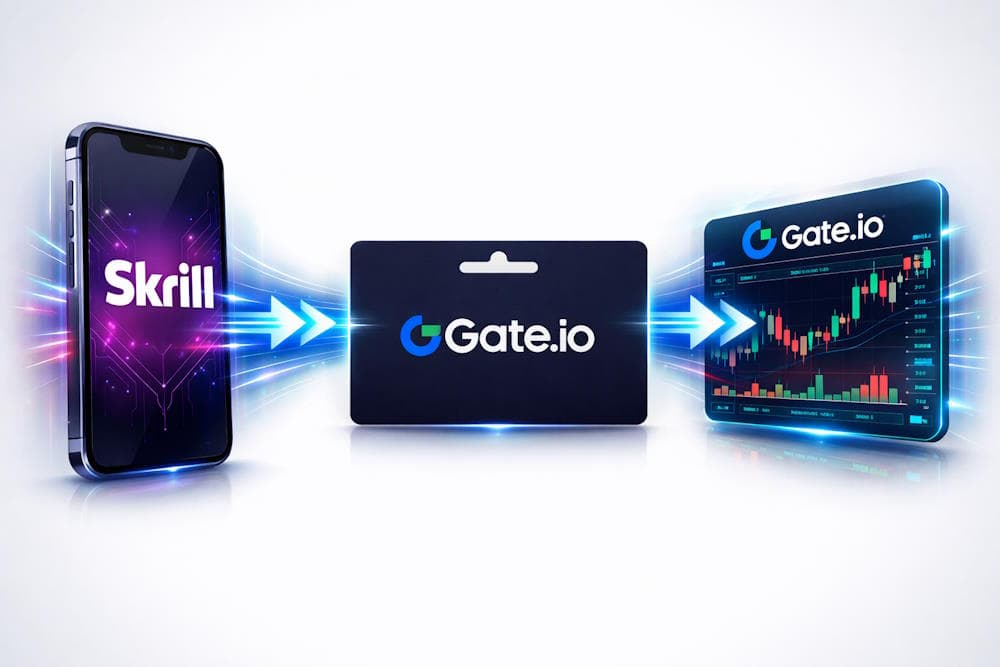How to top up Gate.io with Skrill