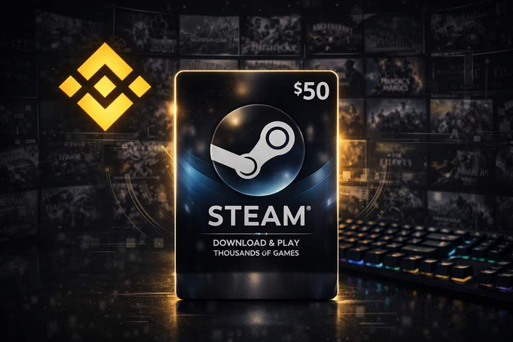 Buy Steam Wallet credits with Binance Pay (Video)