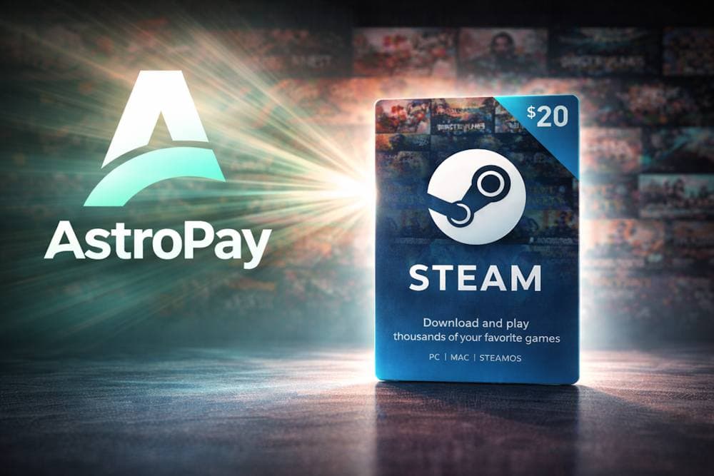 Buy Steam Wallet credits with Astropay Wallet
