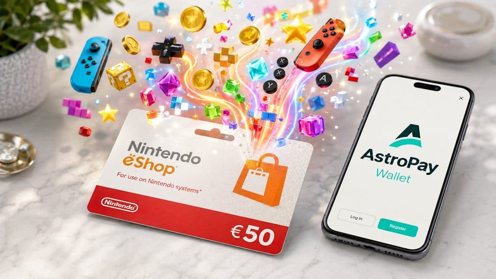 Buy Nintendo eShop cards with AstroPay Wallet