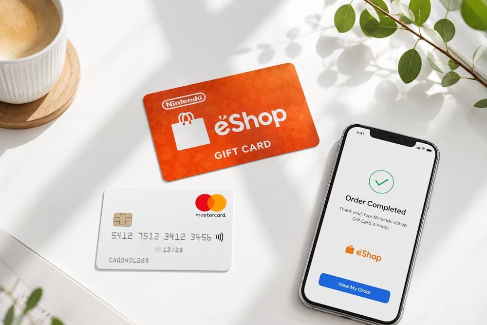 Buy Nintendo eShop cards with Mastercard