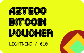 Azteco Bitcoin Lightning Voucher €10 from baxity.com