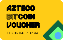 Azteco Bitcoin Lightning Voucher €100 from baxity.com