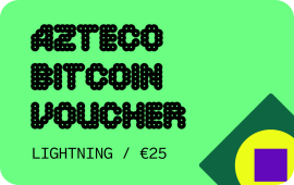 Azteco Bitcoin Lightning Voucher €25 from baxity.com