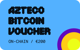 Azteco Bitcoin On-Chain Voucher €200 from baxity.com