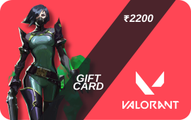 Valorant Gift Card 2200 INR from baxity.com