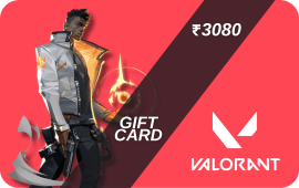 Valorant Gift Card 3080 INR from baxity.com