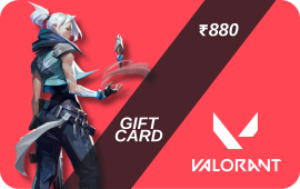 Valorant Gift Card 880 INR from baxity.com