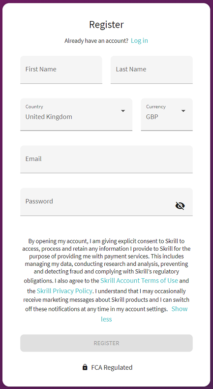 how to open a full verify skrill account Step-by-Step Registration Process