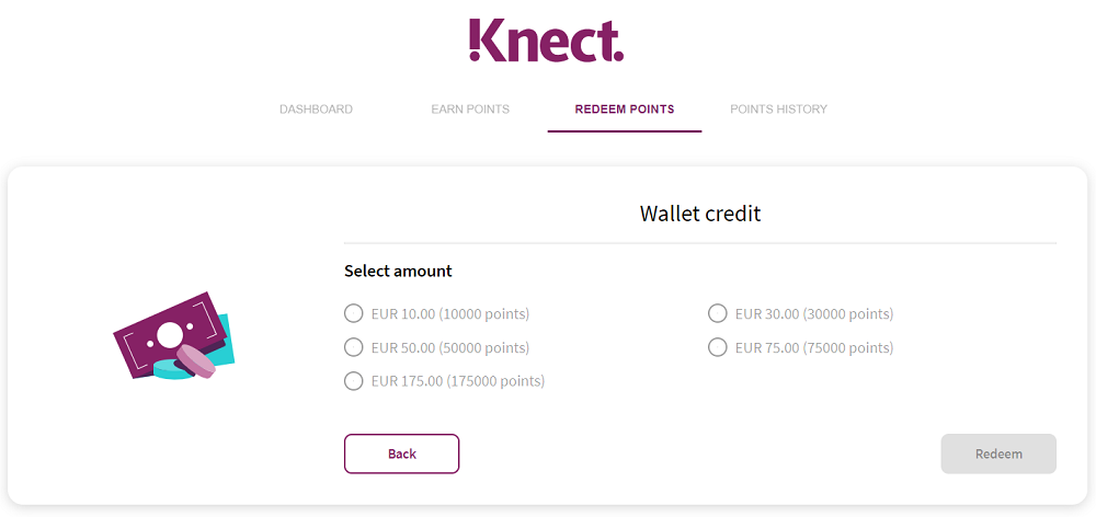 skrill knect redeem points