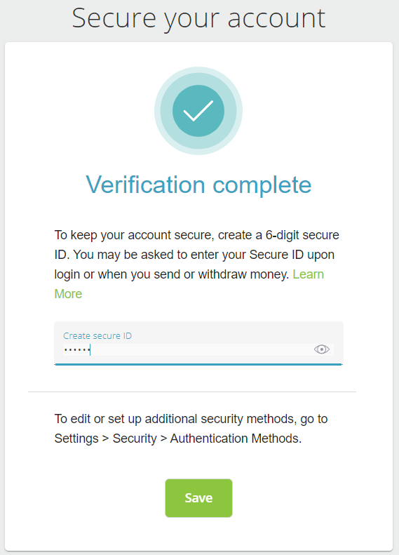 Neteller secure ID