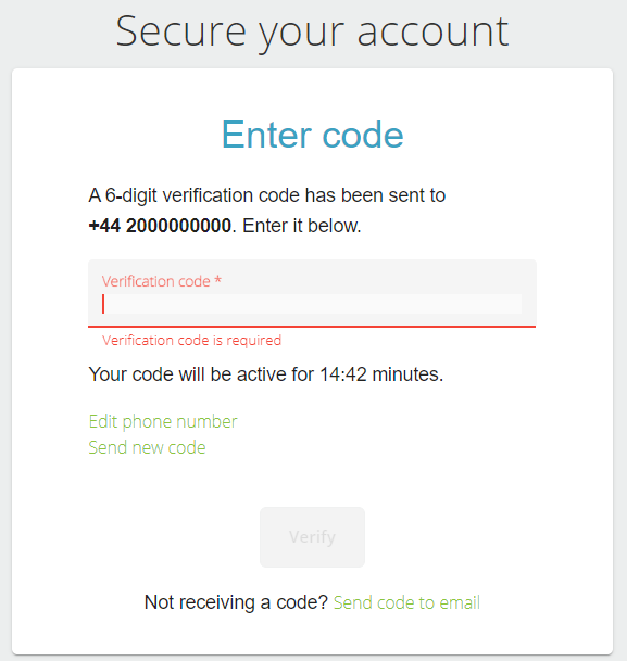 Neteller secure sms