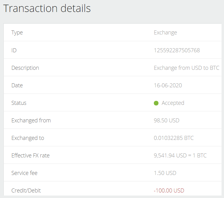 Exchange Neteller from USD to BTC