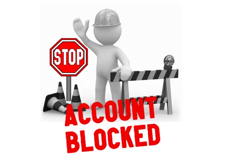 account blocked bitcoin 