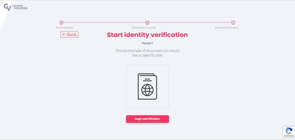 crypto voucher id verification