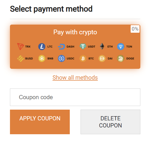 Buy Gift Cards with Crypto