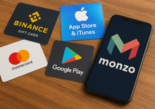 Buying Gift Cards with Pay by Monzo