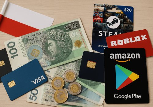 Buying Gift Cards with Bank in Poland