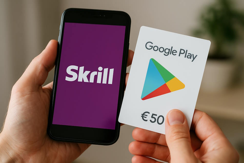 How to use Skrill for Google Play purchases