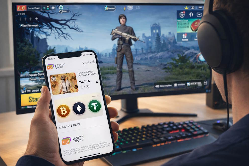 How to Buy PUBG Mobile UC with Crypto on Baxity Store