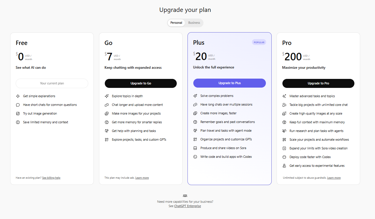 How to Pay for ChatGPT Individual, Business, and Enterprise Plans with Crypto