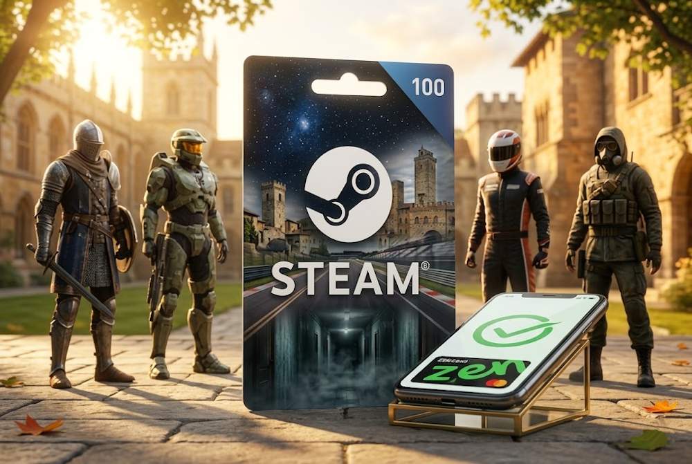 Buy Steam Wallet Credits with Zen Wallet