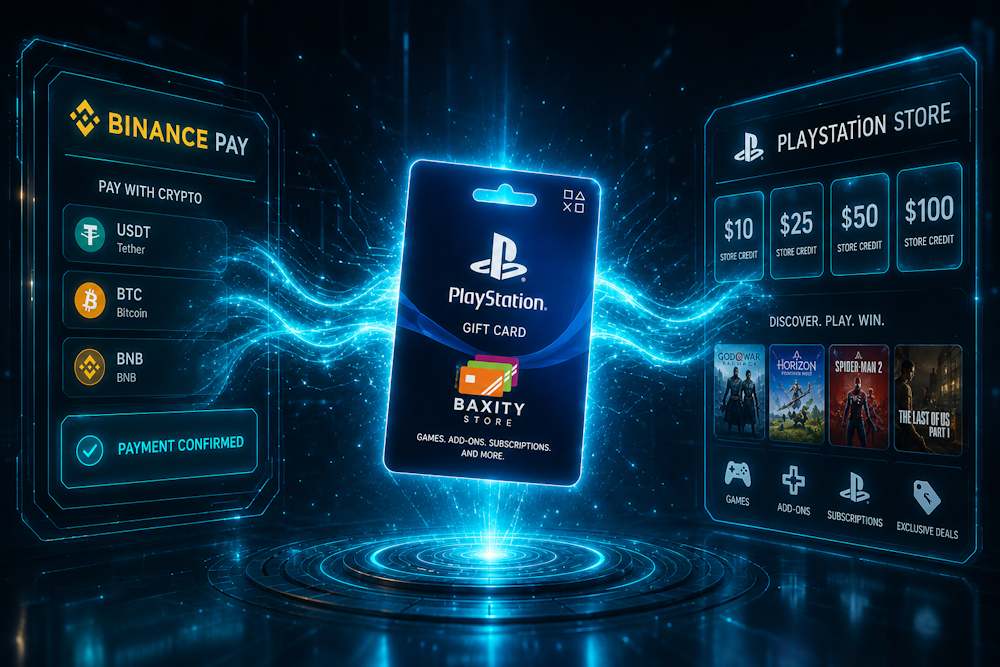 How to Get PSN Credits Using Binance Pay on Baxity Store