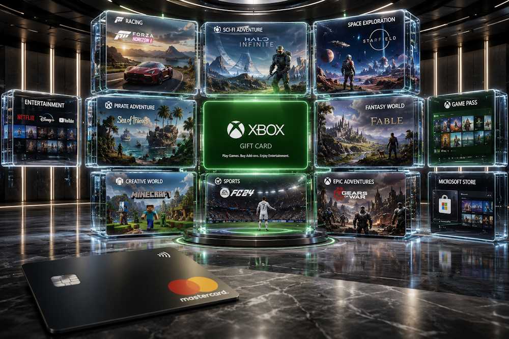 Buy Xbox Gift Cards with Mastercard without extra verification hassles