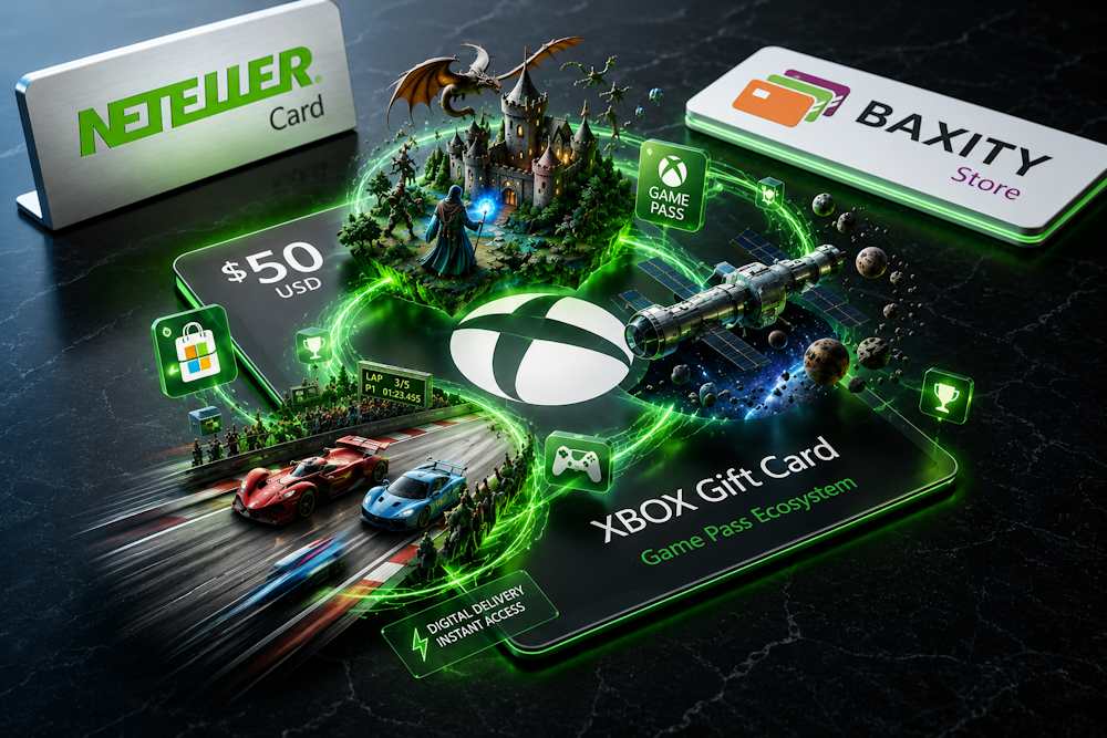 Purchase Xbox gift cards with NETELLER in just a few steps
