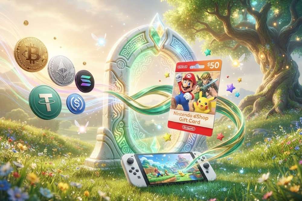 Which cryptocurrency is the best choice for buying Nintendo eShop Gift Cards?