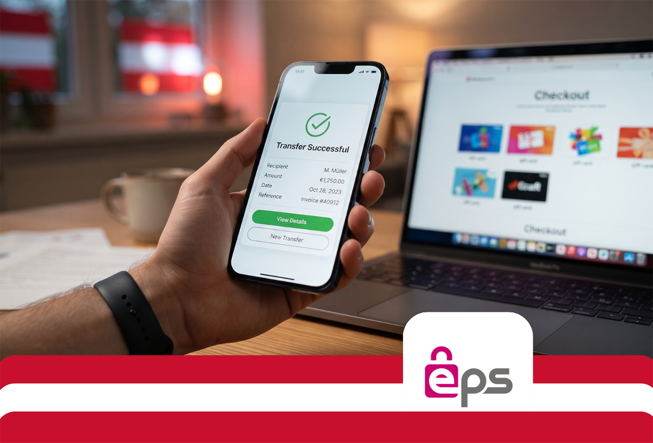 Pay with EPS Überweisung: Gift, Prepaid Cards & More
