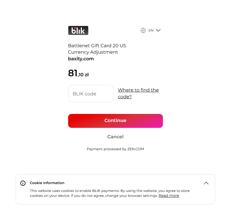 How to Pay with BLIK online for Gift Cards & Game Credits